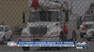 Duke Energy crews from Indiana sent to W.V. for post-Sandy work