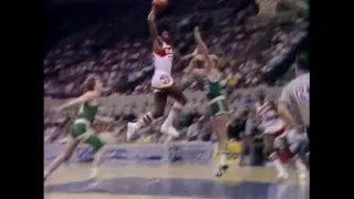 Antoine Carr Posterizes Larry Bird from Dotted Line Twice, Jam in Post (1985)