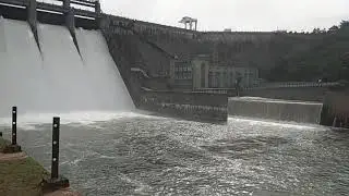 Outflow Of Bhadra Dam Lakvalli Shivamogga Chikmagaluru
