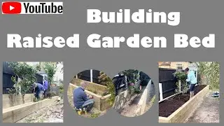 Garden Makeover. Building Raised Beds/Planters using Railway Sleepers