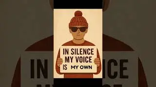 In  Silence my Voice is... Solidarity. The Bobble Hat Man means Unity. 