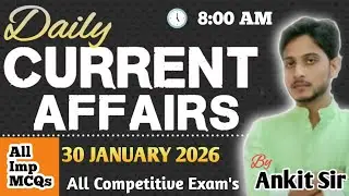 30 January Current Affairs 2026 | Daily GK MCQs in Hindi | All Exams Special