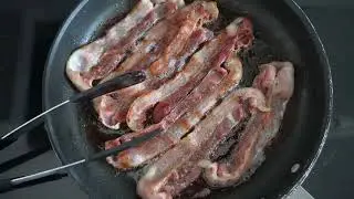 Frying Bacon Sound 🥓 ASMR 4 Hour Version Cooking Bacon