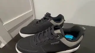 DOCKERS Mens Landon Synthetic Leather Casual Lace Up Sneaker Shoe