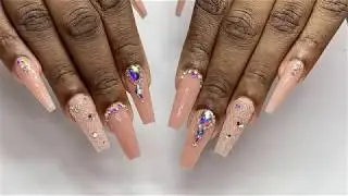 How To Do Acrylic Nails For Beginners | How to shape nails | Ombre Nails