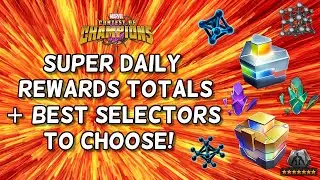 Super Daily Event Rewards Totals and Choosing The Best Reward Options | Marvel Contest of Champions
