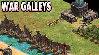 AoE2: DE | War Galleys on Hill Fort!