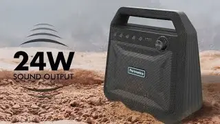 Обзор Portronics ROAR. Величественный чёрный зверь. 24 ватта ⚡громового⚡ звука...