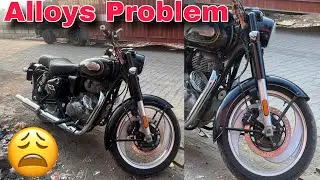 New Bullet 350 Alloy Wheel Problem || Jatin Chaudhary 