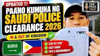 PAANO KUMUHA NG SAUDI POLICE CLEARANCE 2026 in & out of kingdom | Updated!!! #Verpagstv #guide #tips