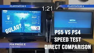 PS5 vs PS4 || Speed Test - Boot Up - Load Time- WARZONE - Race to the Gulag