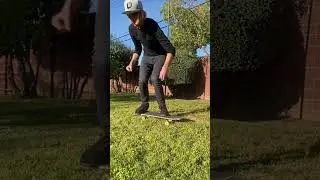 Skateboarding in the grass is a stress free way to learn new tricks! #skateboarding #skate #shorts