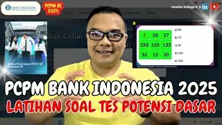 TPD PCPM BI 2025 latihan soal - tes potensi dasar PCPM BI angkatan 40 tahun 2025  #BI #pcpm
