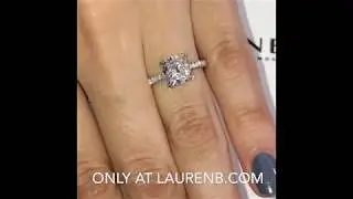 2 carat Cushion Cut Diamond Engagement Ring