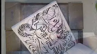 drawing calligraphy with 3d printed accessibility aids