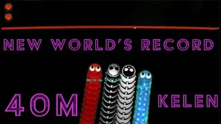 Wormax.io 40M.. NEW WORLD RECORD.. КeLeN