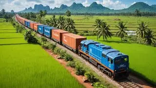 The Train in Cambodia!  #cambodia #train #cargotrain #transportation  #maersk #logistics
