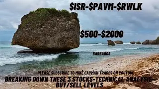 #ISR-#PAVM-#RWLK-$500-$2000-Technical Analysis-Buy/Sell Levels