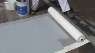 How to paint a flat roof