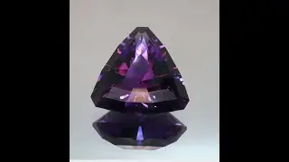 12.86ct Amethyst Trillion step cut