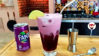 Como Fazer Drink com Uva Refrigerante e Leite Condensado sem Álcool