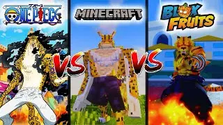 Neko Neko no mi Model: Leopard Anime VS  Minecraft VS Roblox!! - Blox Fruits/Minecraft/Anime