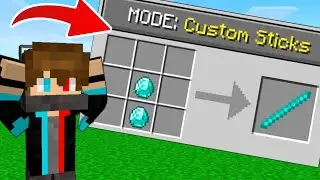 Minecraft but there are Custom Sticks | Hero op | Minecraft | #minecraft #heroop