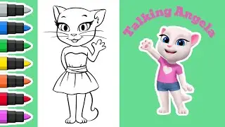 Let&rsquo;s Color Talking Angela! 🎨🖌️ | Talking Tom Coloring Fun