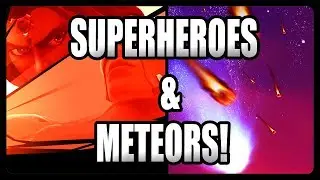 METEORS HITTING PLAYERS! SUPERHEROES, METEOR CARE PACKAGES, & TILTED TOWERS! (Fortnite Season 4)