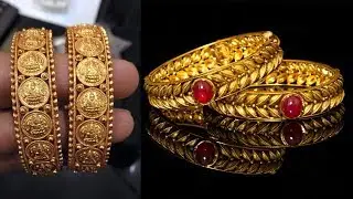 Latest 22k Gold Designer Pearl Bangle Designs