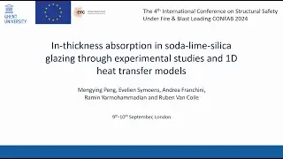 CONFAB 2024 - Is in-thickness absorption important for the temperature of glazing in fire?