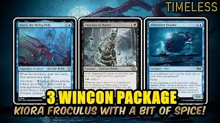 3 Ways to Win! Kiora Froculus with Bit of Combo Spice! | Timeless BO3 Ranked | MTG Arena