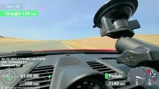 Thunderhill 3 mile CCW Bypass in a GT3