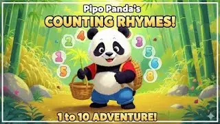 Counting 1 to 10 rhymes song with Pipo panda 🐼🧮🧮#maths #youtubeshorts  #cartoon @KidszahanOffical 