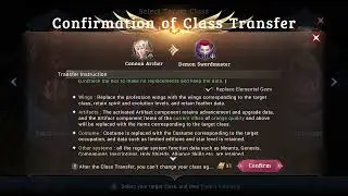 MU ORIGIN 3 -  How to Class Transfer