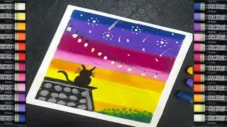 Easy drawing | oil pastel color | drawing for kids 