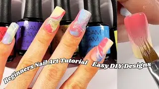 Ep. 0343 | 🌸 Madam Glam Secret Garden Nail Art | Ombre + Marble Design Using 5 New Gel Colors