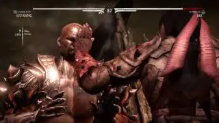 Mortal Kombat XL Dark emperor Liu Kang vs. Revenant Jax