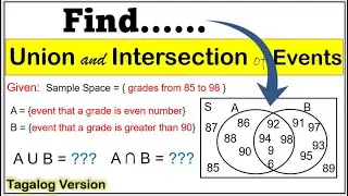 [Tagalog] Union and Intersection of events, how to make Venn diagram #math10 #Venndiagram