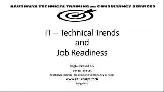 Kaushalya Technical Training and Consultancy Services - Introductory Video