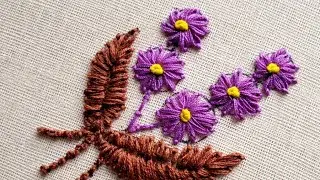 Very Realistic Flower Hand Embroidery Tutorial Design|Very Easy looking stunning |