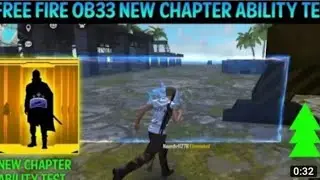 Free fire new character ability video😱😱❤️ free fire oB33  new character ability test