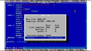 Write a program to find area of Square | Circle |Rectangle in Cpp |C++  #cpp   Compile before Run