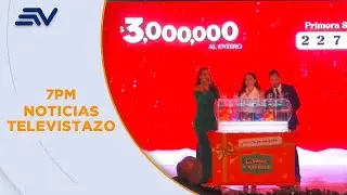 Loter&iacute;a Nacional de Navidad: Sorteo entreg&oacute; USD 3 millones y 15 veh&iacute;culos | Televistazo | Ecuavisa