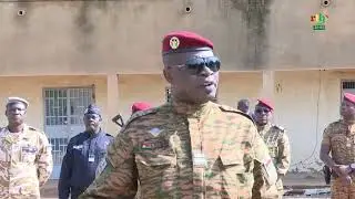 Le lieutenant-colonel Sandaogo DAMIBA visite les différentes unités de la police nationale