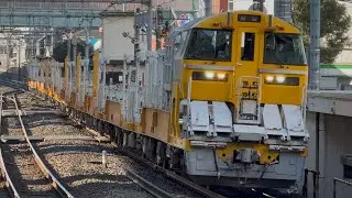 【4K高画質】【東京RC送り込み回送（A仕業）】キヤE195系0番台ｵｸLT-3編成が北千住駅1番線を通過するシーン（工8431D）2026.2.2