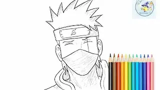 How to draw  Kakashi Hatake || Naruto drawing for beginners || @Animagic-13 