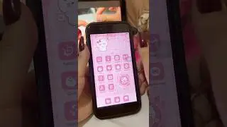 New hot🔥pink theme iPhone 📲layout #smartphone #apps #cute #pink
