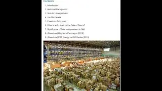 Sale of Goods Act - Basics