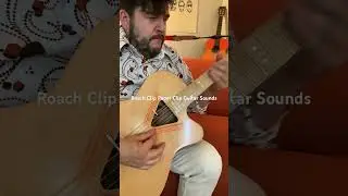 Roach clip paper clip guitar tones! Organic sounds! Creative guitar with Mike Michel. #shorts